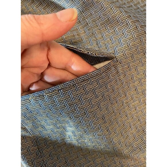 Cicchini Custom Clothier Mens Blazer Size Como Silk Wool Blend Tan & Gray 52R - Picture 6 of 13